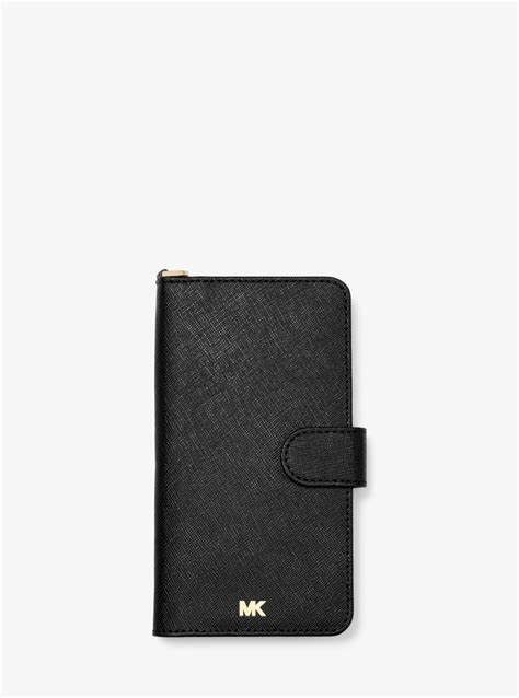 michael kors iphone case xs max|Saffiano Leather Folio Case for iPhone X/XS .